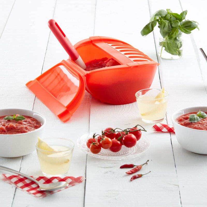 Lékué Dyp dampkoker for mikrobølgeovn 3–4 porsjoner rød