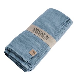 Lovley Linen Lovely bordduk lin 145x250 cm Dusty Blue