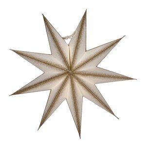House Doctor 9 Point adventsstjerne 30 cm off-white champagne