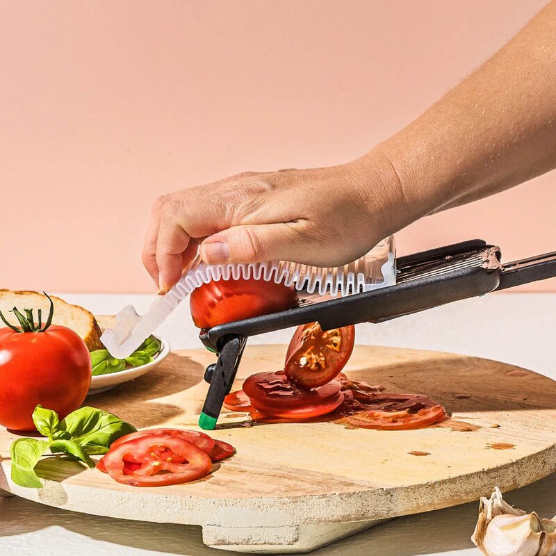 Dreamfarm Mandolinjern med fingerbeskyttelse 28,5 cm svart/grønn