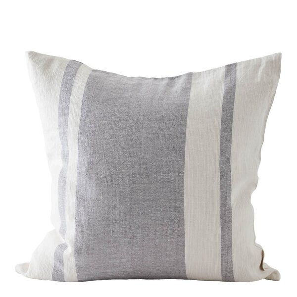 Tell Me More Jules putetrekk i lin 50x50 cm blå striper