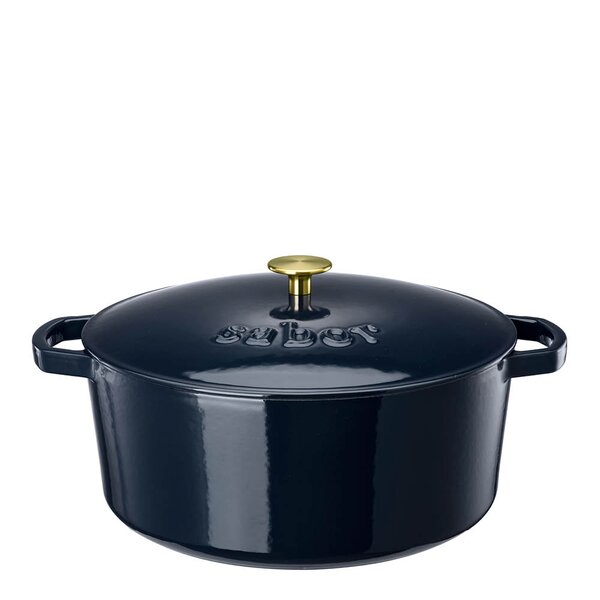 Sabor Classic støpejernsgryte 9,5L Midnight Blue