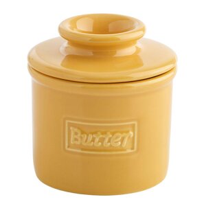 Butter Bell Crock Retro Café smørklokke gul
