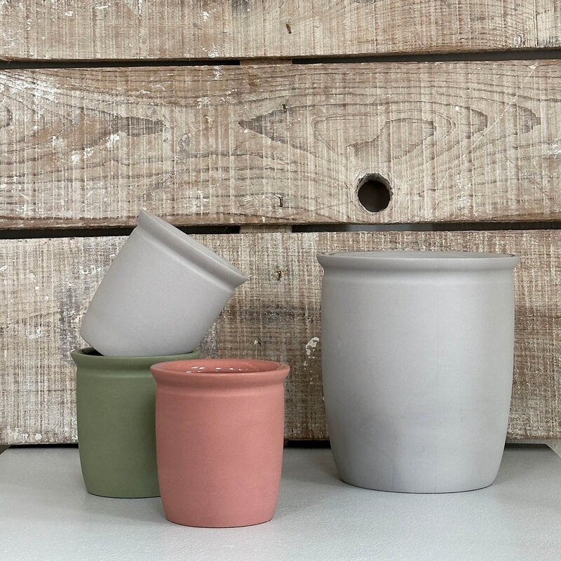 Knabstrup Keramik Knabstrup syltekrukke 2 L Grå