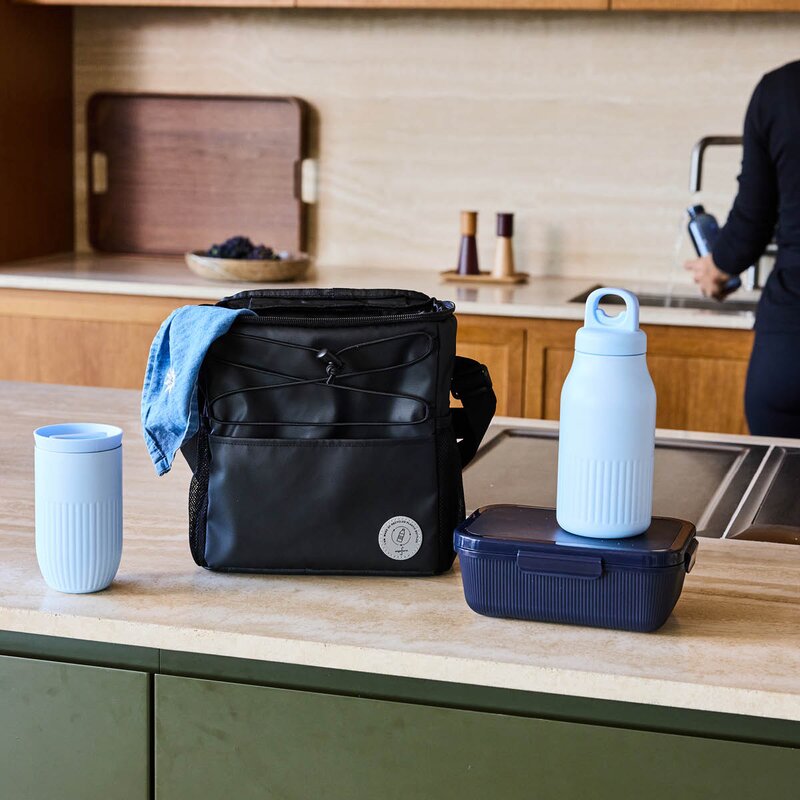 Sagaform Tina matboks 1L blå