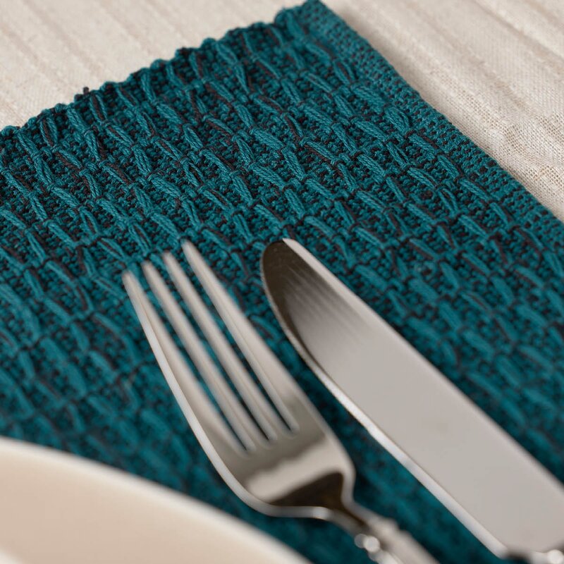 Holmen Sara dekkebrikke 33x48 cm blå/svart