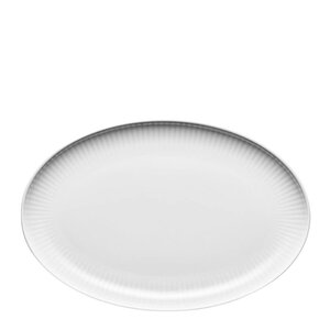 Eva Trio Legio Nova oval coupe serveringsfat 27x18 cm hvit