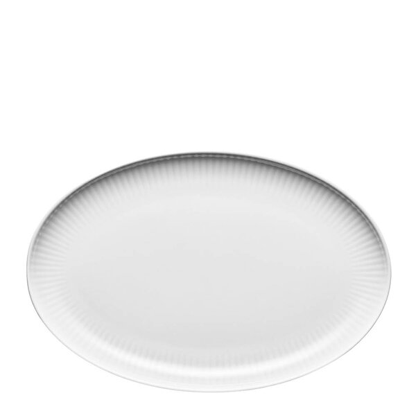 Eva Trio Legio Nova oval coupe serveringsfat 27x18 cm hvit