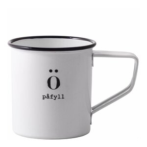 Sögne Home Emalje kopp mini Påfyll 12 cl hvit