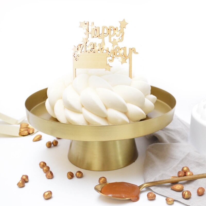 ScrapCooking Cake Topper LED kakedekorasjon Happy New Year tre