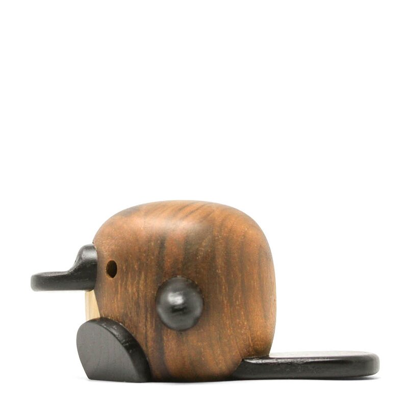 FableWood Mary nebbdyr trefigur 5,5 cm ask/valnøtt