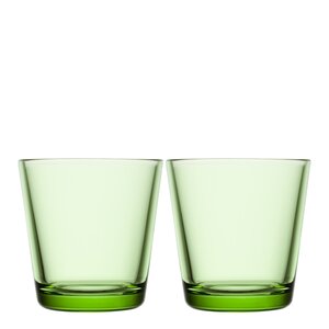 iittala Kartio glass 21 cl 2 stk eplegrønn