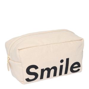 Design Letters Cavita toalettmappe smile 21x10 cm beige