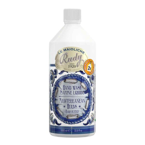 Rudy Profumi Maioliche refill håndsåpe 1L Mediterranean herbs