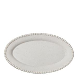 PotteryJo DARIA ovalt serveringsfat 35 cm cotton white 
