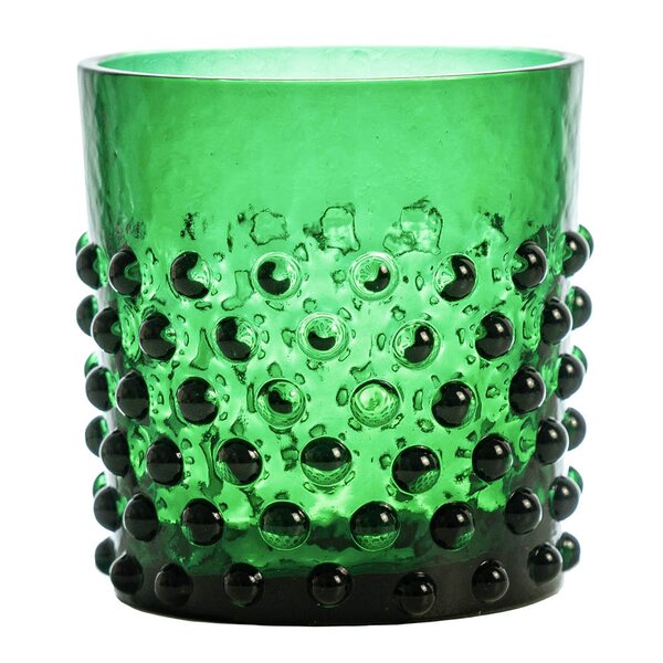 Klimchi - Hobnail vannglass 15 cl mørk grønn