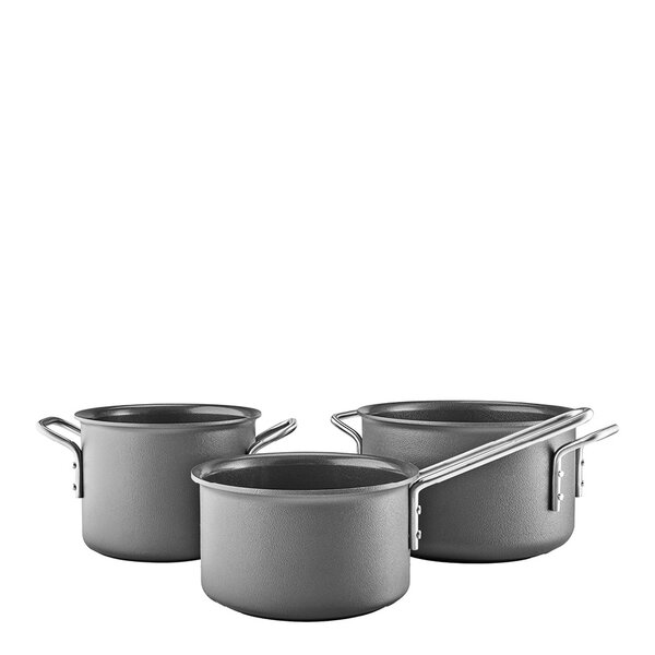 Eva Trio Grey Line grytesett 3 stk 1,8/2,5/3,8L keramisk Slip-Let