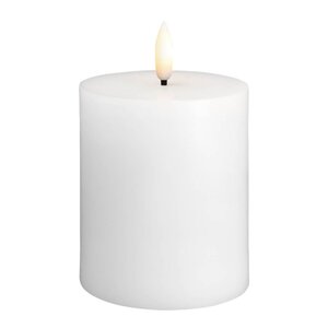 Moods & More Kubbelys LED 7,4x10 cm silk hvit