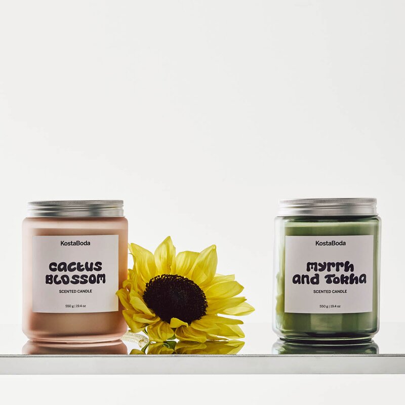 Kosta Boda Mind duftlys 13 cm Myrrh & Tokha