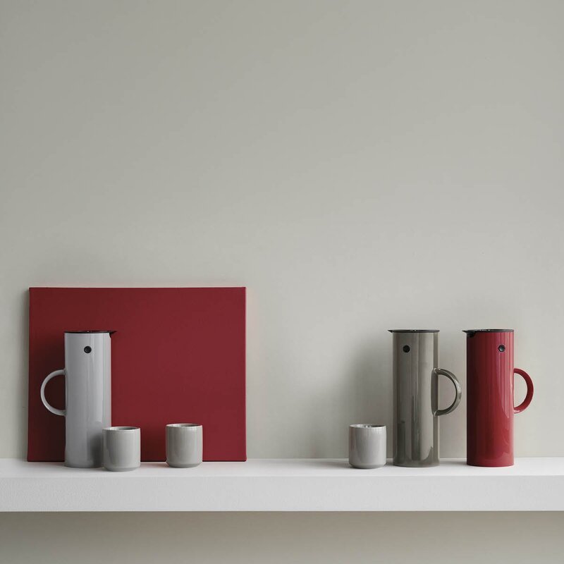 Stelton EM77 termokanne 1L cherry red