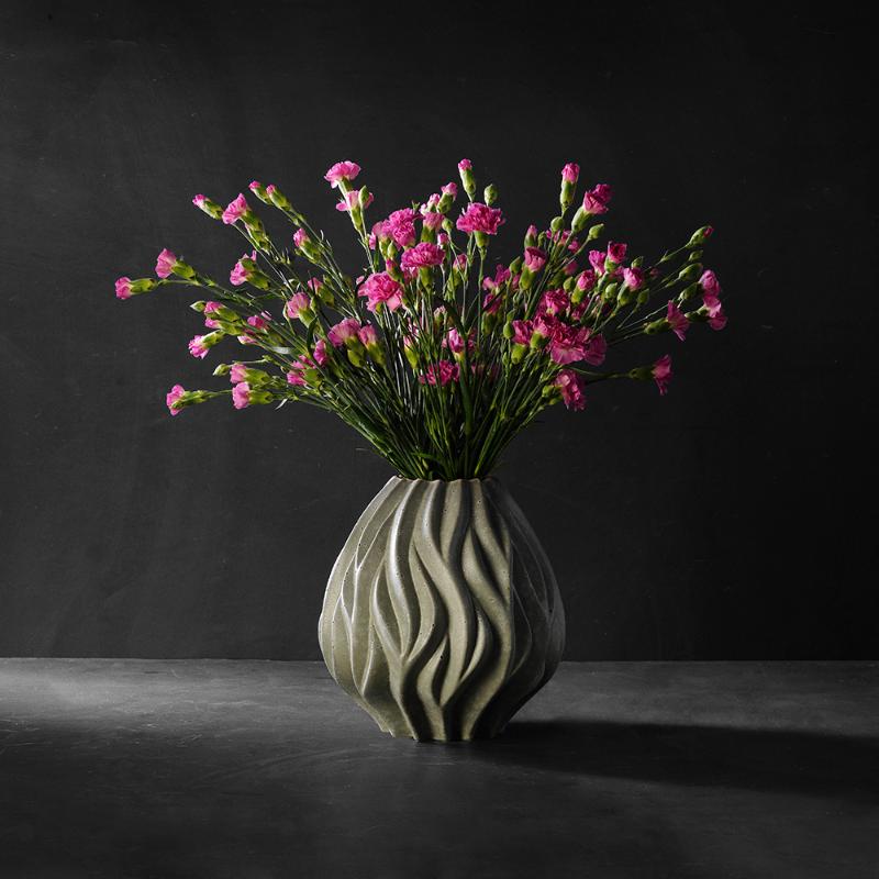 Morsø Flame vase 23 cm grønn