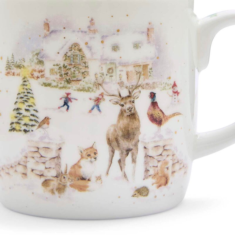 Royal Worcester Wrendale Designs krus 40 cl Snow Place Like Home
