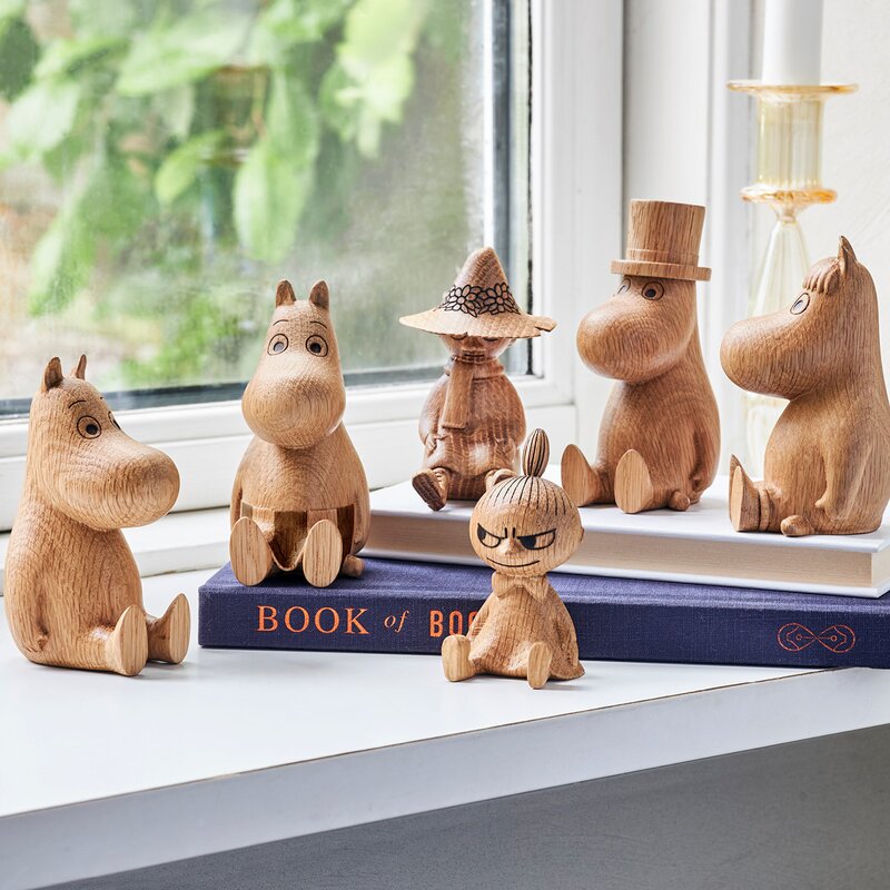 Moomin Mummi trefigur Mummi 10 cm eik