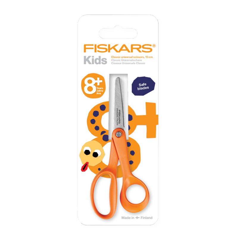 Fiskars First barnesaks 13 cm oransje