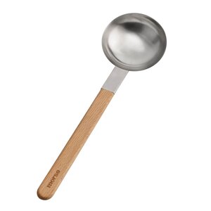 Morsø Vulcano wok redskap skje 40 cm stål/eik