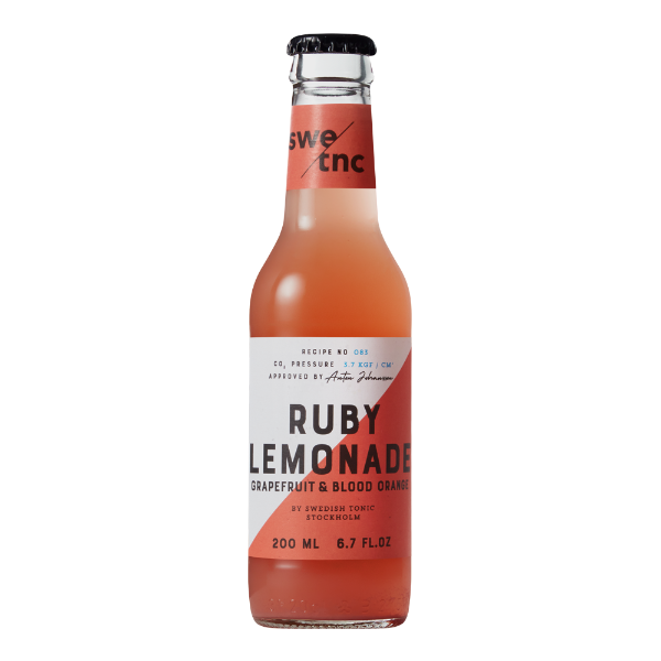 Swedish Tonic Mixers Ruby lemonade 20 cl grapefrukt og blodappelsin