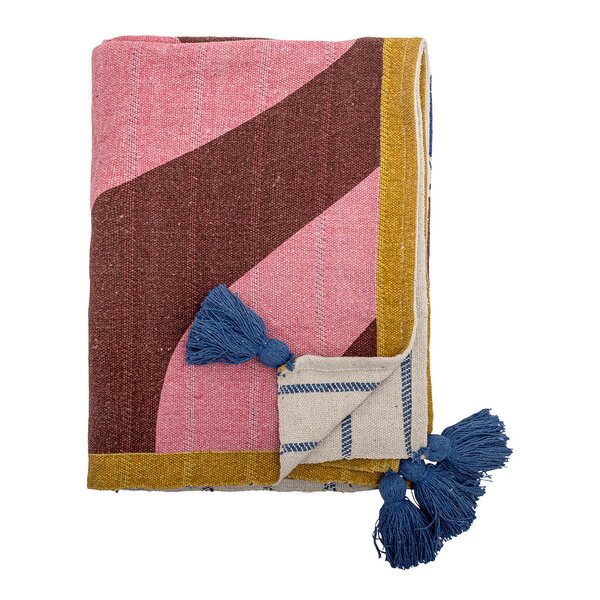 Bloomingville Remy pledd 160x130 cm fisker multi