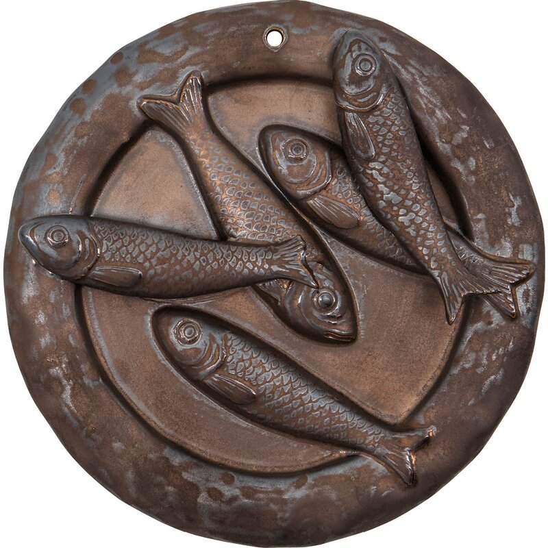 House Doctor Veggkunst Plate 20x3,5 cm 3 stk brun