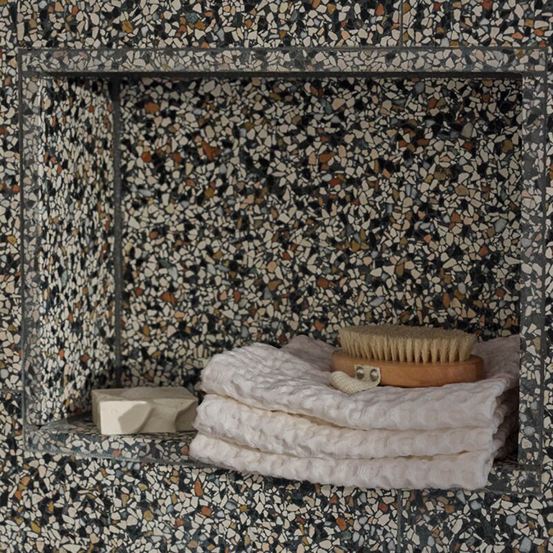 The Organic Company Big Waffle vaskeklut 25x40 cm 3 stk stone
