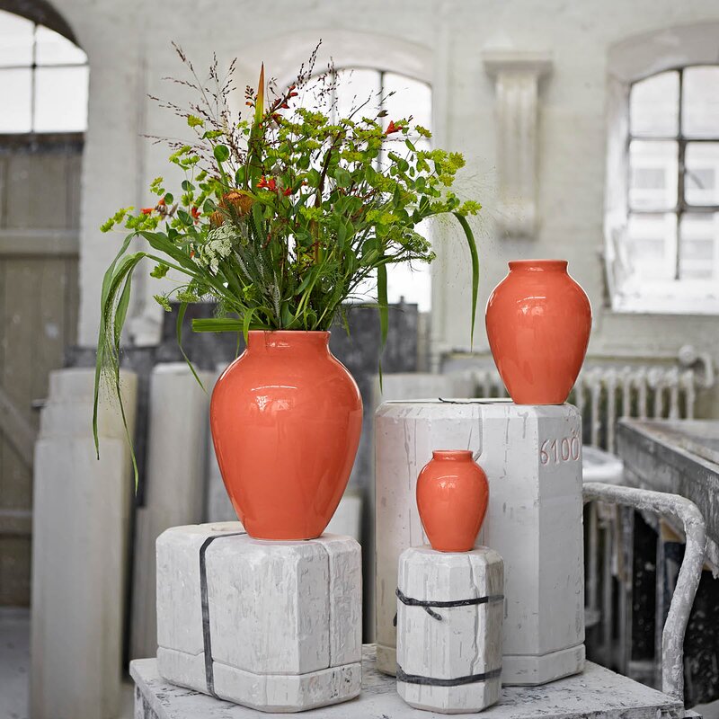 Knabstrup Keramik Knabstrup vase 12,5 cm korall