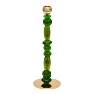 Pols Potten Beads lysestake S 34 cm mørk grønn