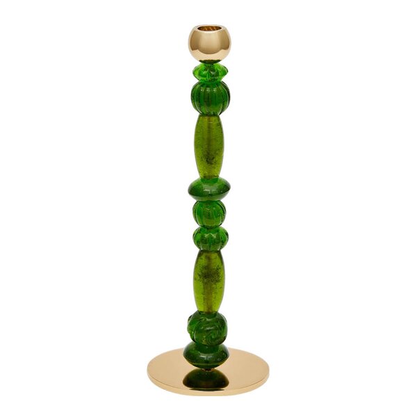 Pols Potten Beads lysestake S 34 cm mørk grønn