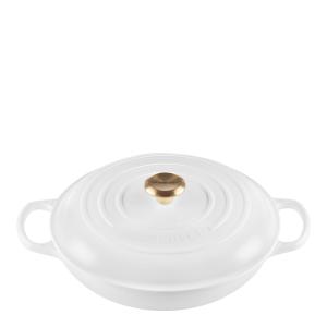 Le Creuset Signature buffetgryte 30 cm 3,5L white