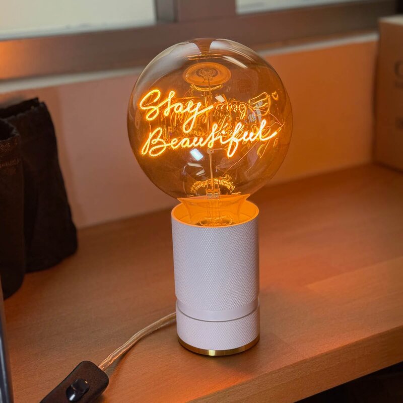 Elements Lighting MITB lyspære LED 17 cm Stay Beautiful ravfarget