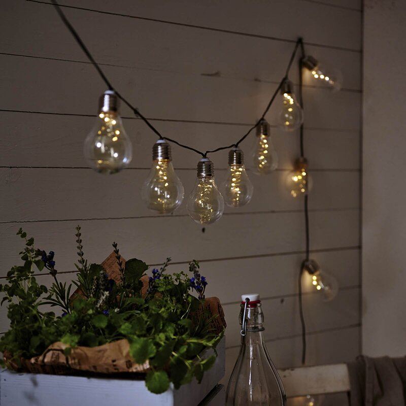 Star Trading Glow solcellelyslenke 480-10 180 cm