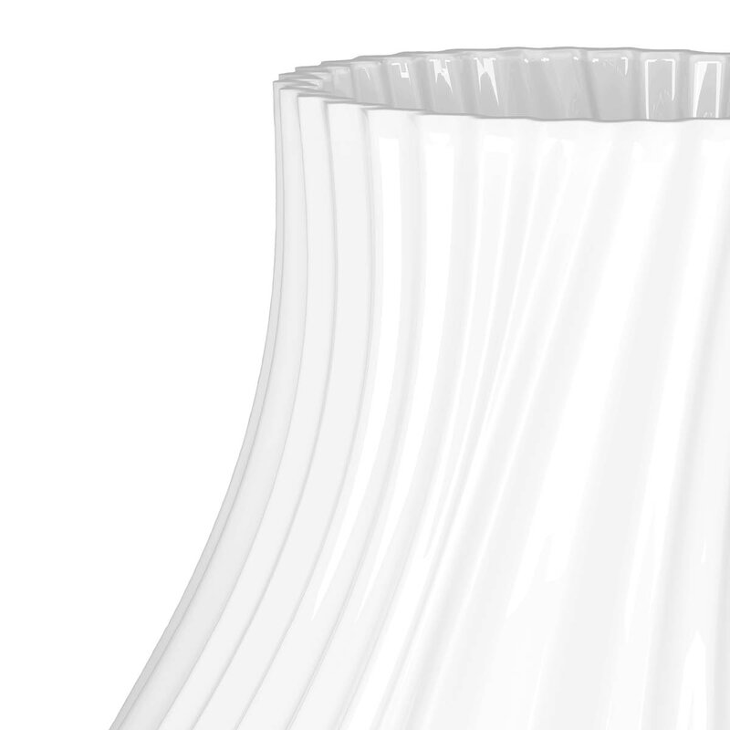 Lyngby Porcelæn Twist vase 18 cm hvit