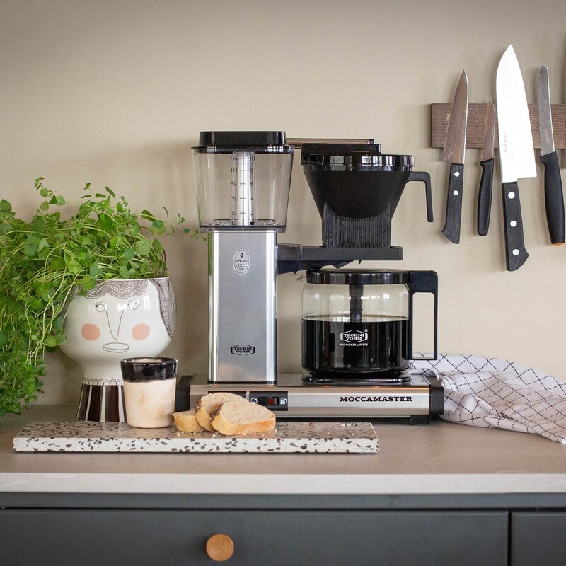 Moccamaster Optio kaffetrakter 1,25L polished silver