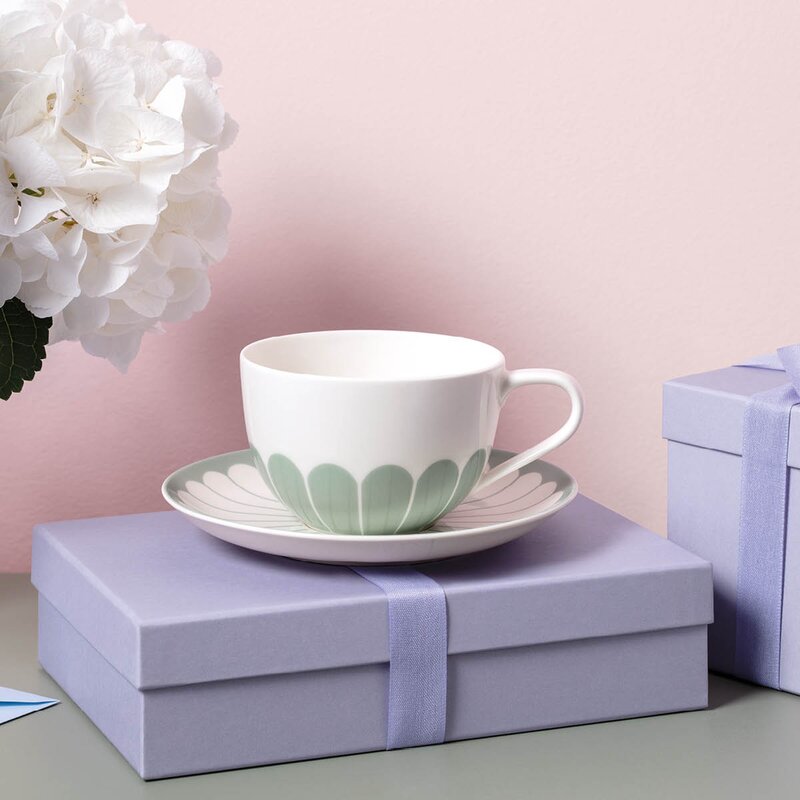 Villeroy & Boch Fleur vert fat til cappuccinokopp 17,5 cm grønn