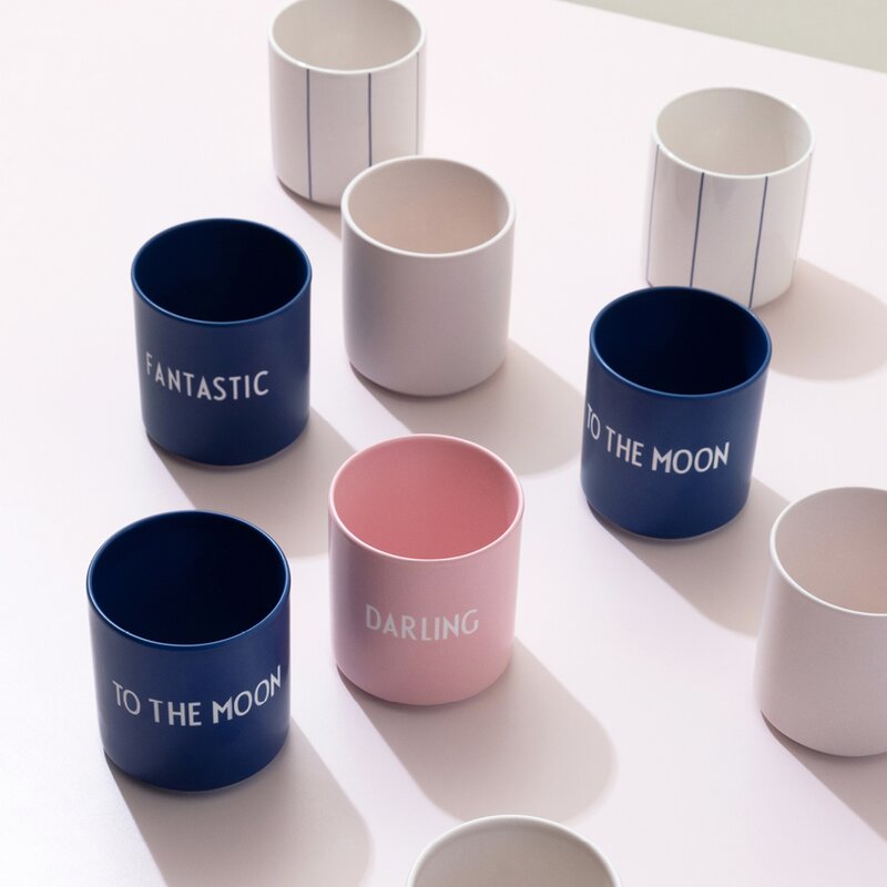 Design Letters Favourite kopp TO THE MOON 25 cl midnight blue
