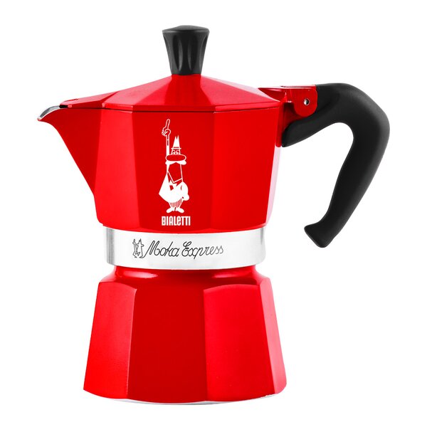 Bialetti Moka Express CC 2024 mokkabrygger 3 kopper rød