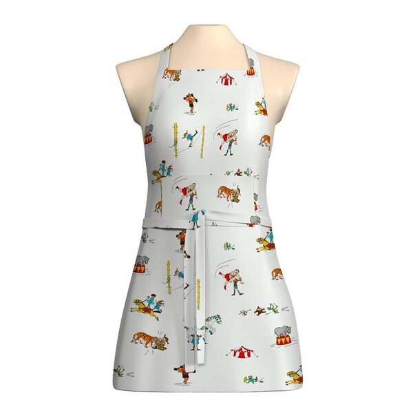 Arvidssons Textil Pippi på cirkus forkle hvit