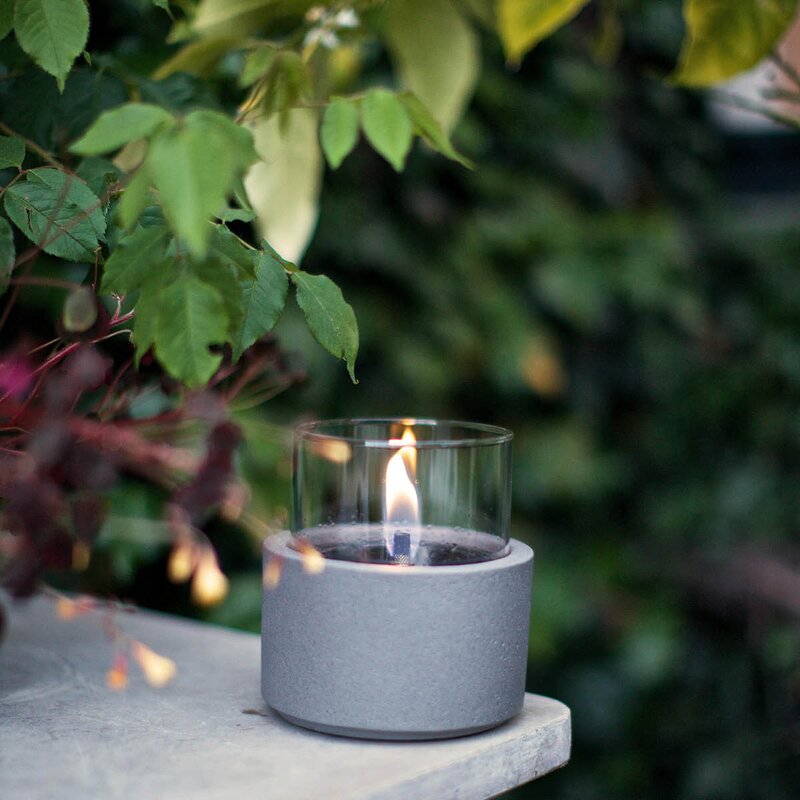 Tenderflame Lilly bordlykt 12 0,25L mørk grå