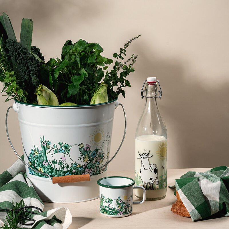 Muurla Mummi glassflaske med patentkork 1L eng