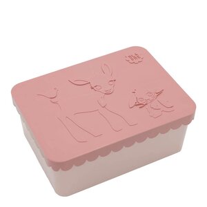 Blafre Matboks i plast ett rom 6x11x14 cm Rådyr rosa/rosa