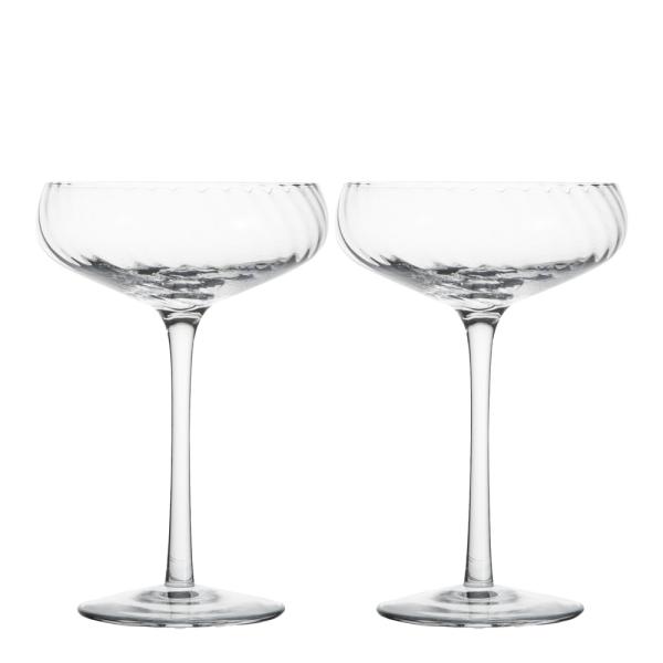 ByOn Opacity champagneglass 30 cl 2 stk klar