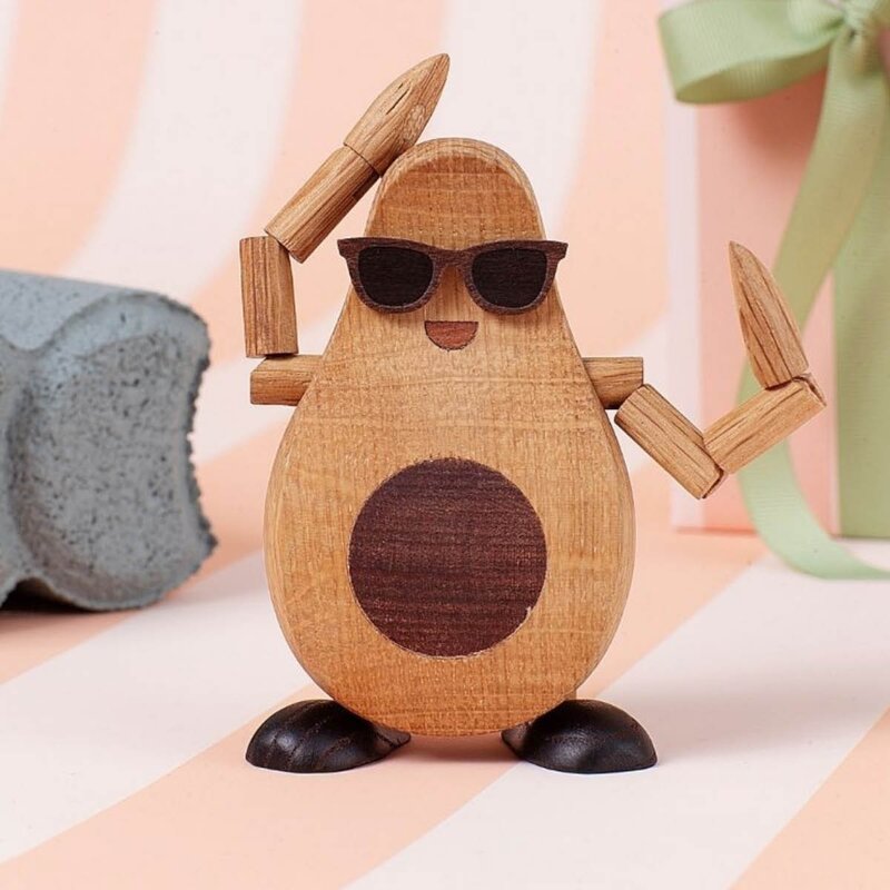 Spring Copenhagen Woodies Alfredo Avocado trefigur 9,5 cm eik